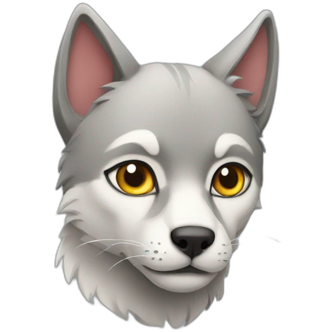 Cat and wolf emoji