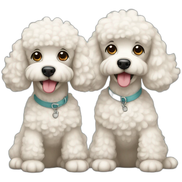 two french poodles emoji