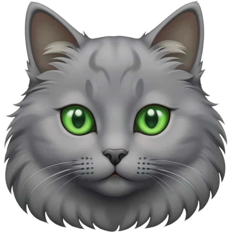 Gray cat emoji