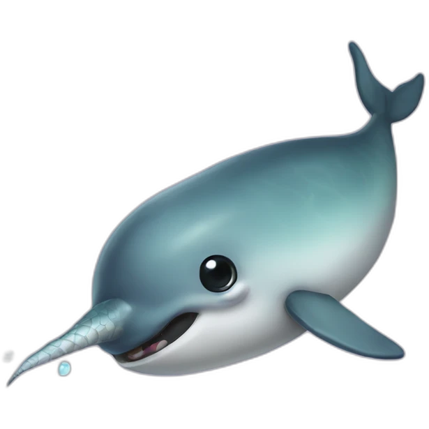 narwhal with an eyepatch emoji
