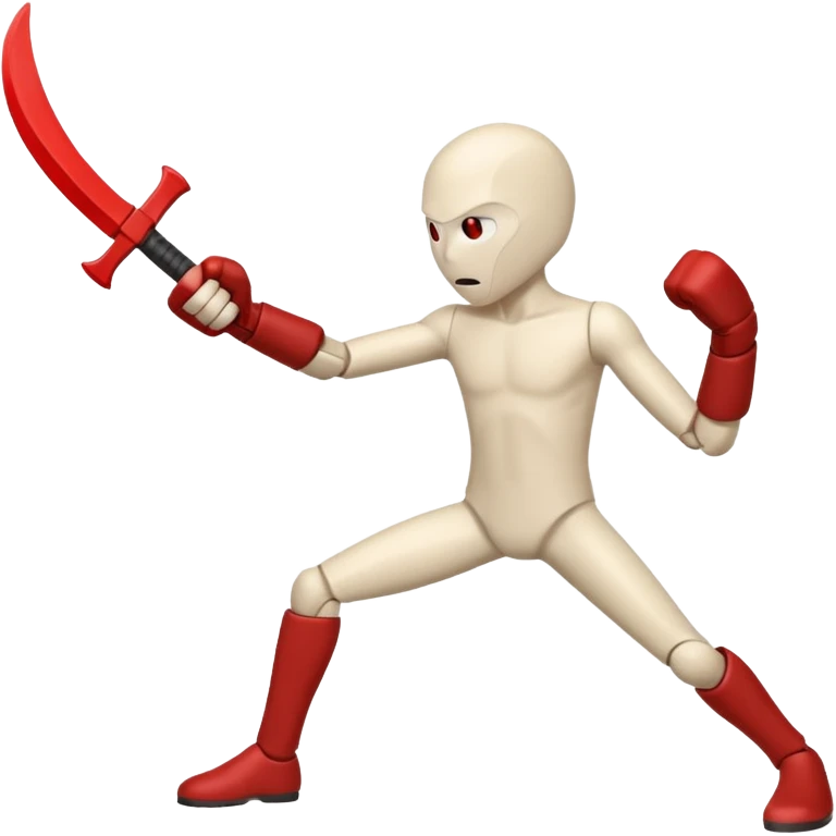 белый фон красный стикман сопротивляется цифровизации emoji