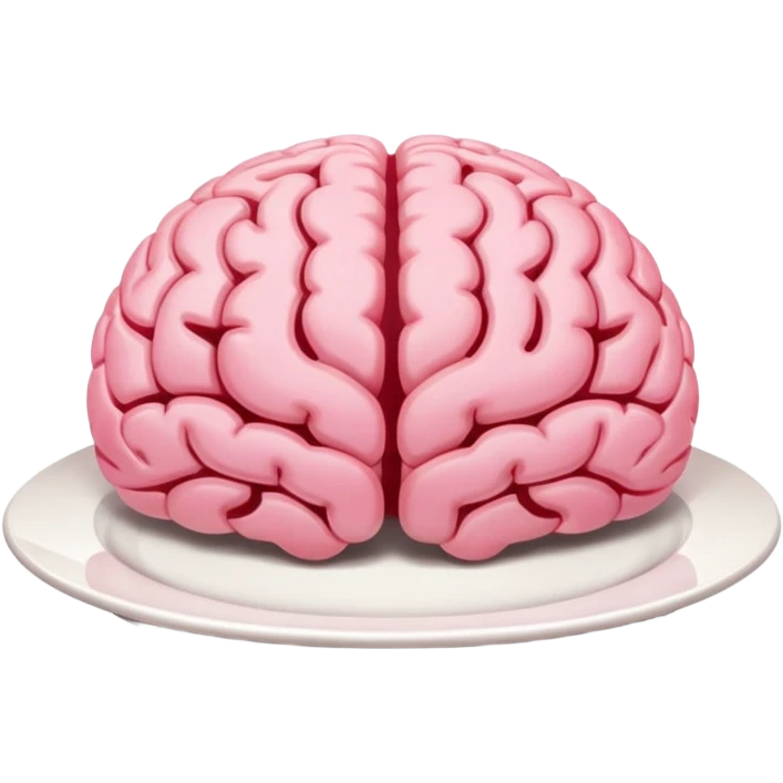 Brain on a plate  emoji