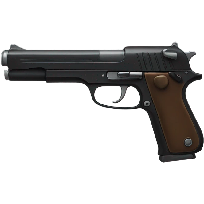 Black pistol  emoji