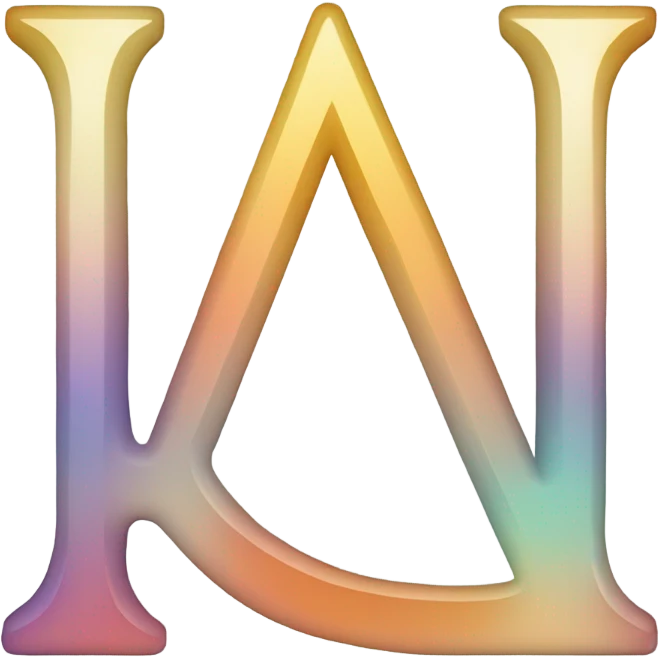 greek letter delta lower case, in prism color emoji