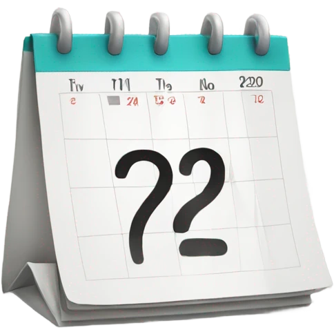 calendar with number 2 emoji