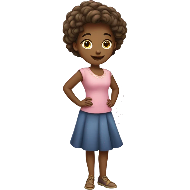 Très belle fille debout emoji