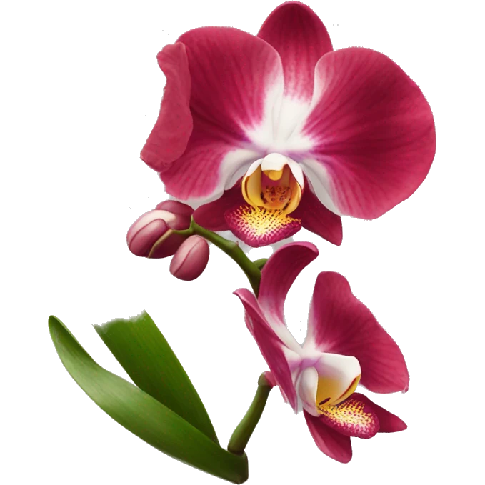 Orchidée rouge  emoji