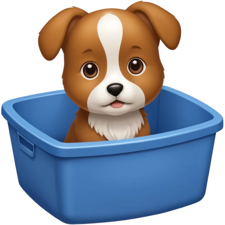 dog in litter box emoji