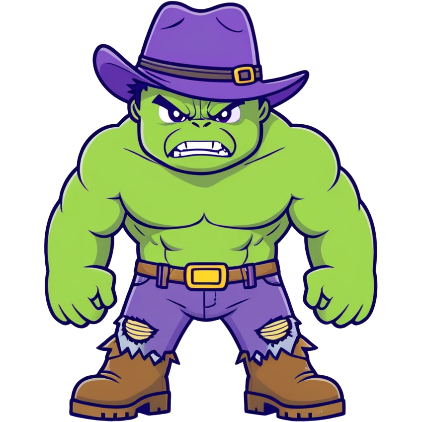 Hulk and Puss in Boots together emoji
