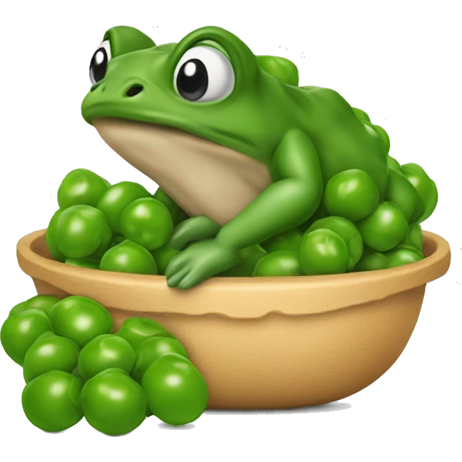 Bufo peeling peas(matar cheelnaa) emoji
