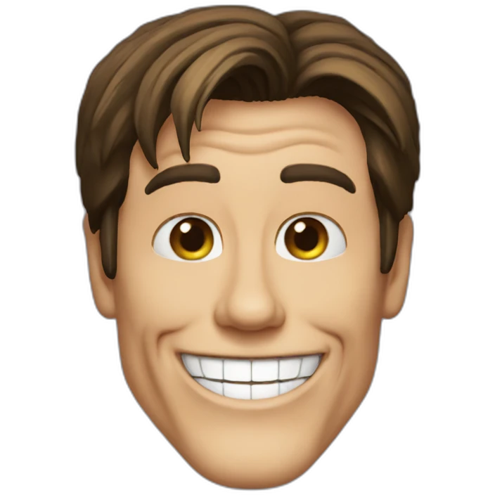 Jimmy Carrey the mask smiling emoji