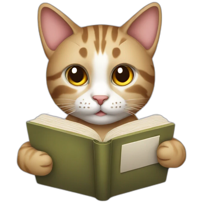 cat with book emoji