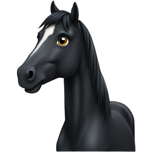 Black horse emoji