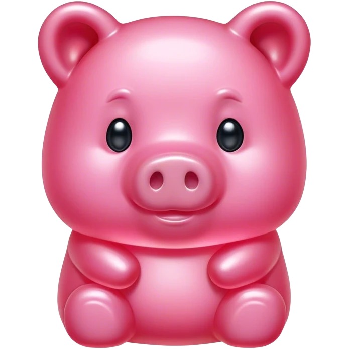 pink spam gummy bear pig emoji