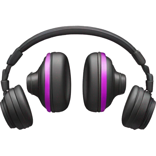 Headphones with bows on the side  emoji