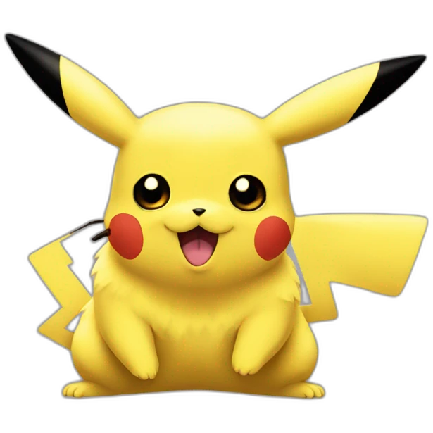 Pikachu sur salameche emoji