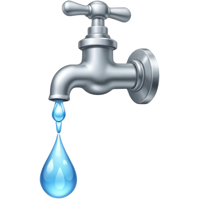 water flows from the tap emoji