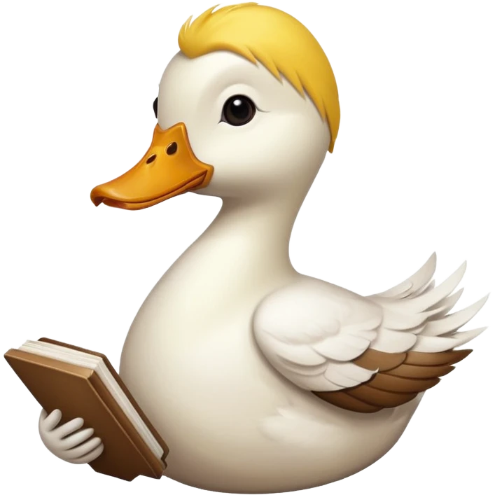 duck with book emoji