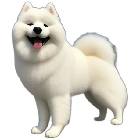 happy samoyed in Reims emoji