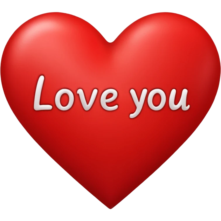 Heart with love you luc inside  emoji
