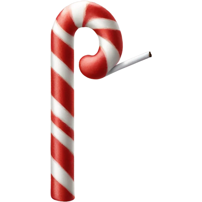 Candy cane smoking  emoji