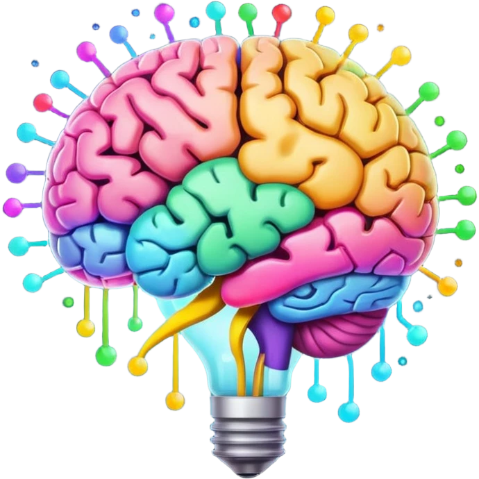 an idea going into a brain emoji