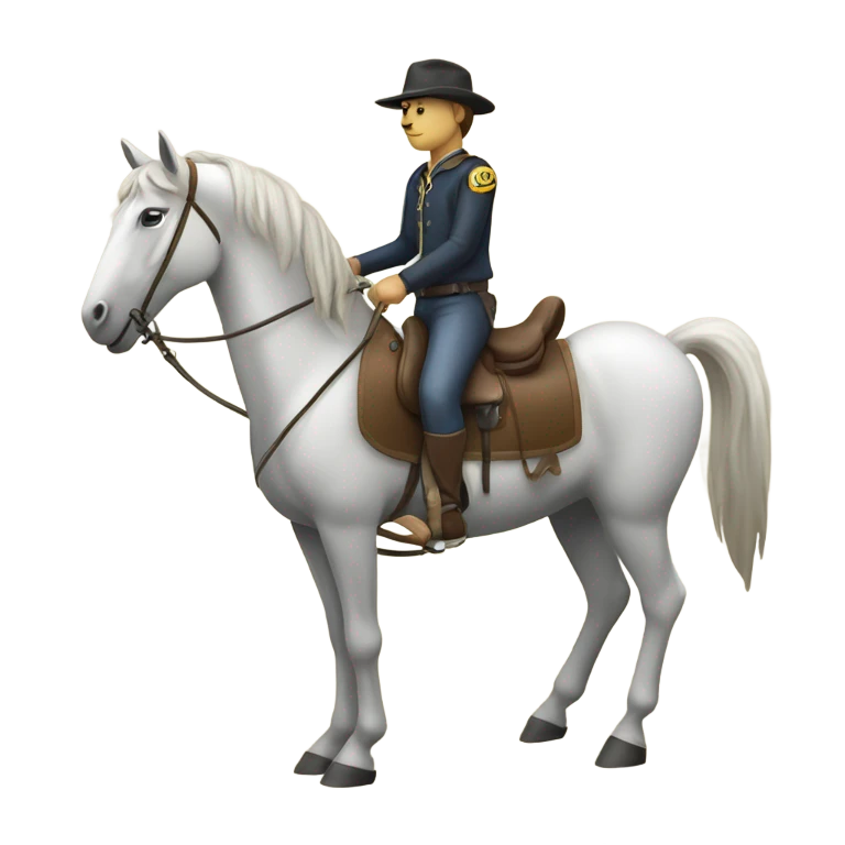 Riding horse emoji