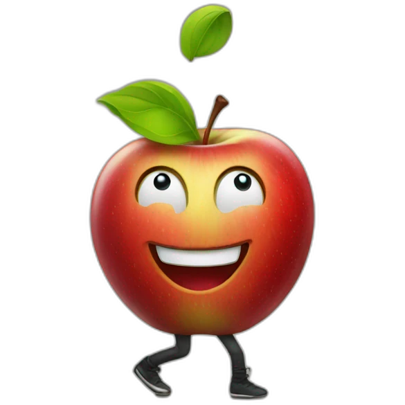 dancing apple emoji