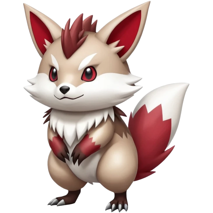  Zigzagoon-Furret-Zangoose-Hybrid (Full body) emoji