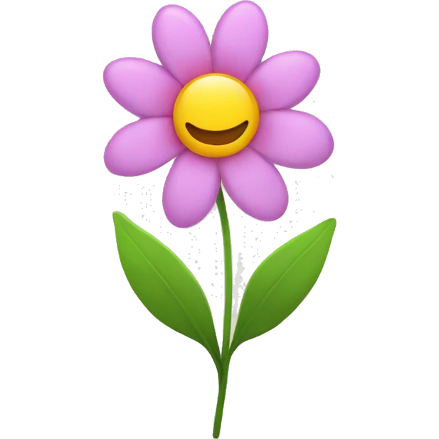 Clip with a flower emoji