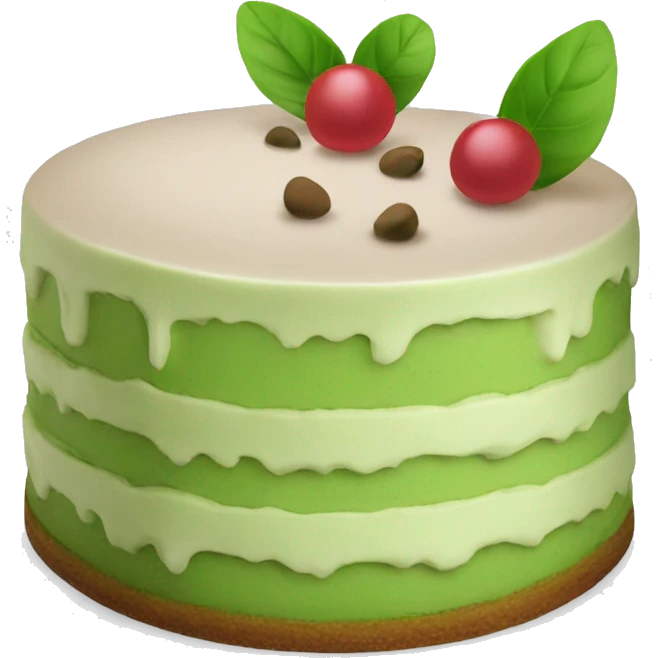 Matcha cake emoji