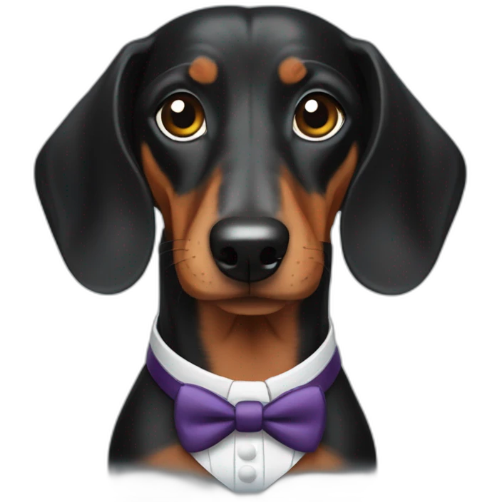dachshund butler emoji