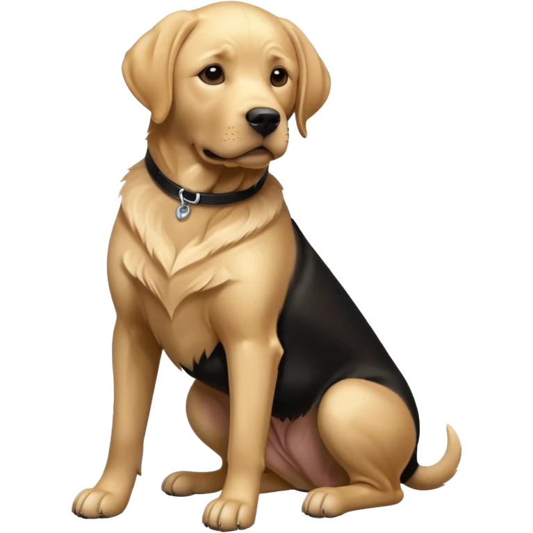 Labrador retriever black emoji