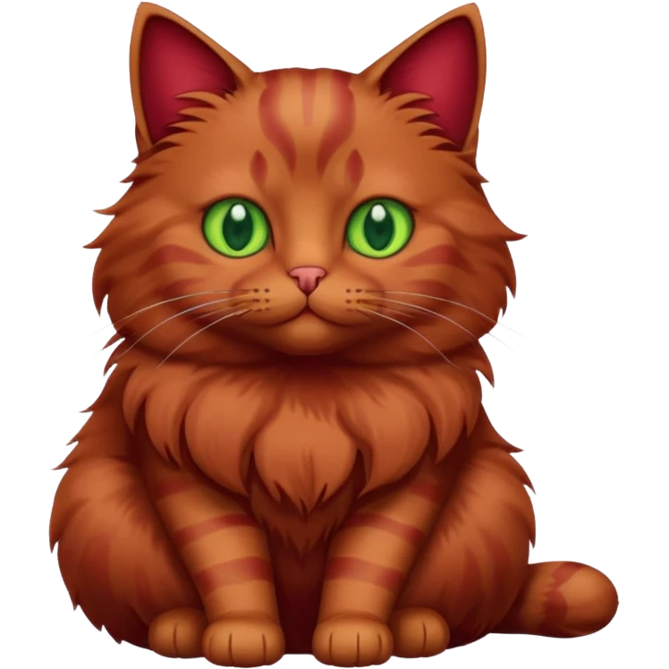 бордовый кот emoji