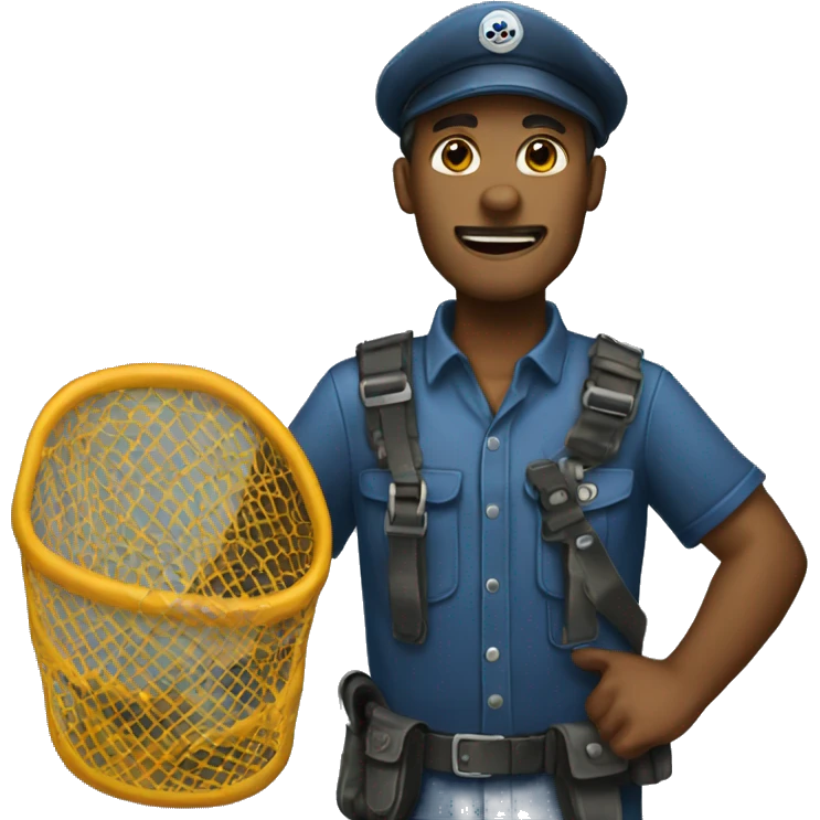 Dog catcher net emoji