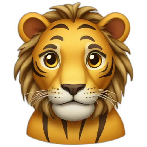 Tigre et lion emoji