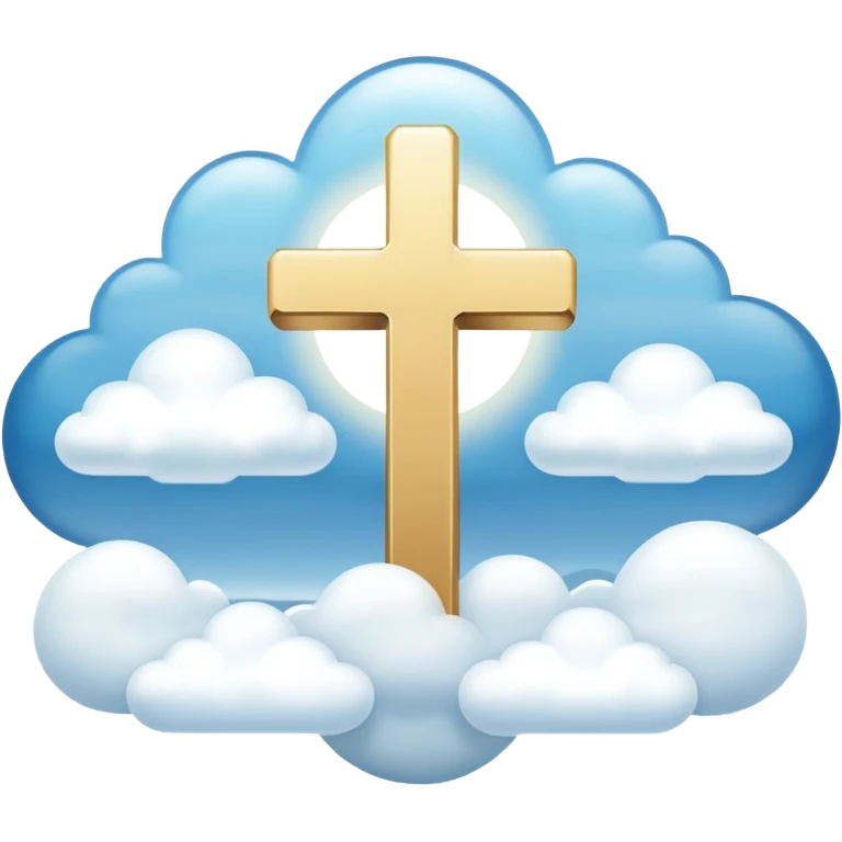 Make a emoji of a floating cross in the sky emoji