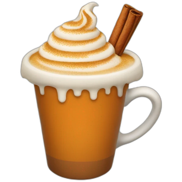 Pumpkin spice latte  emoji