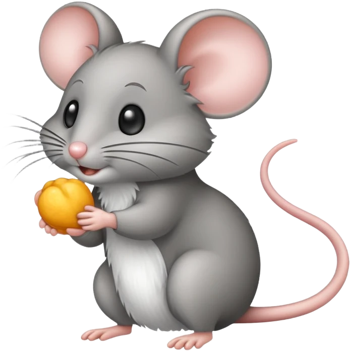 mouse with extra long tail emoji
