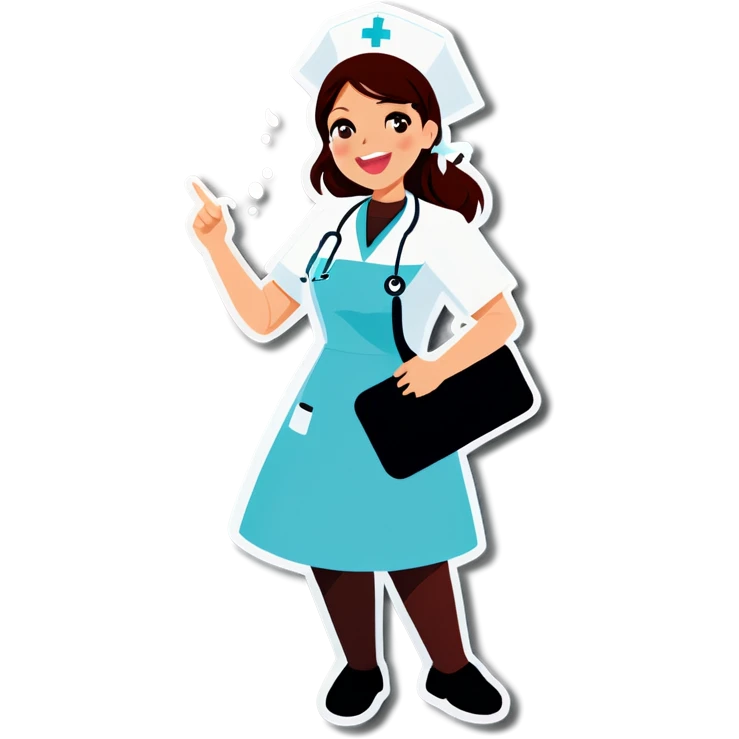 Nurse singing  emoji