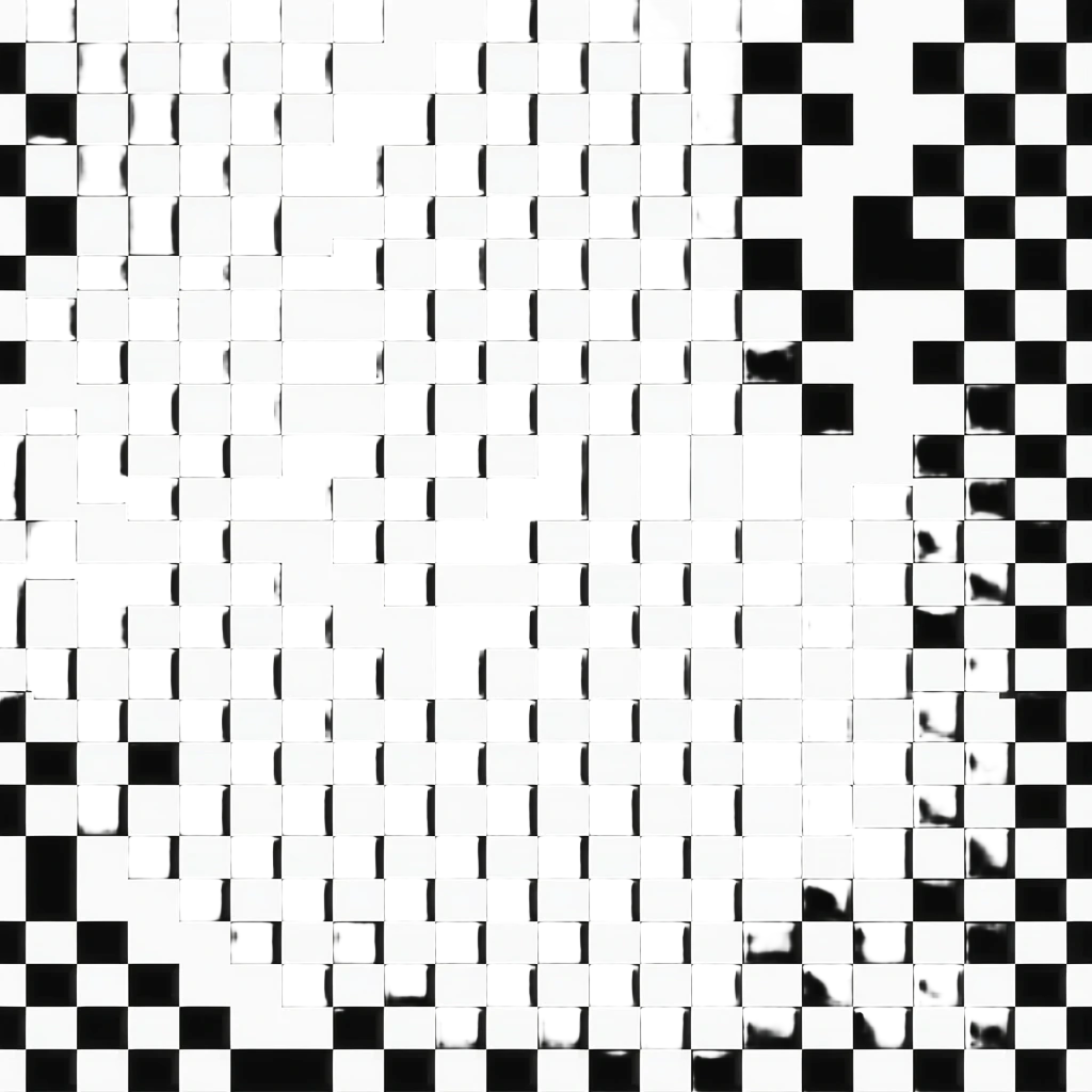 black and white checkered square emoji