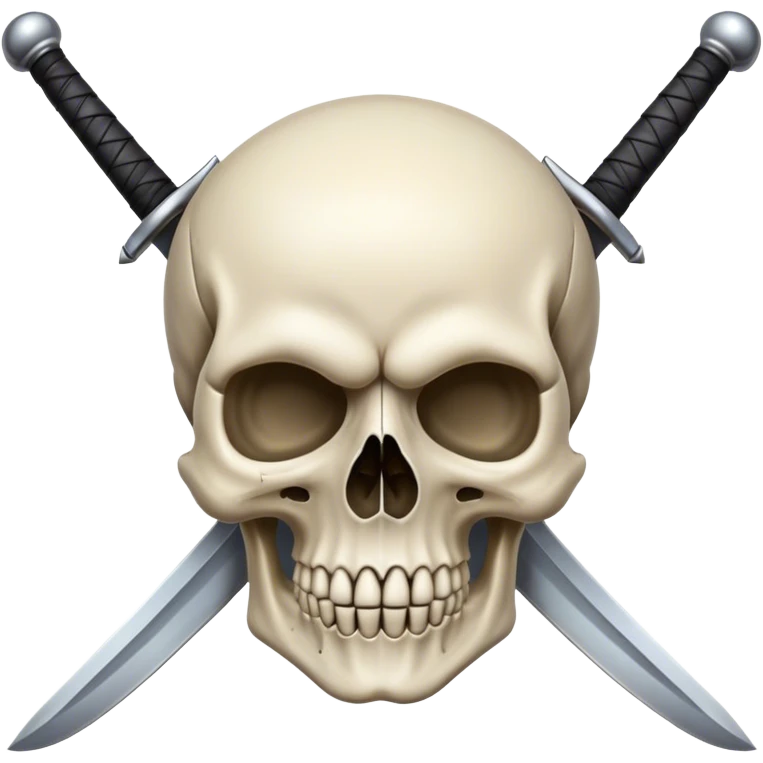 Skull with swords emoji
