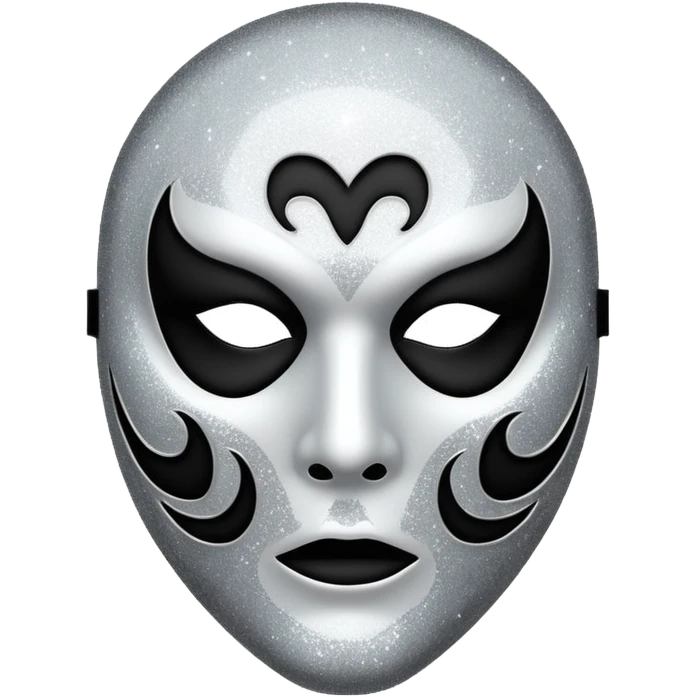 mask Ghost face glitter  emoji
