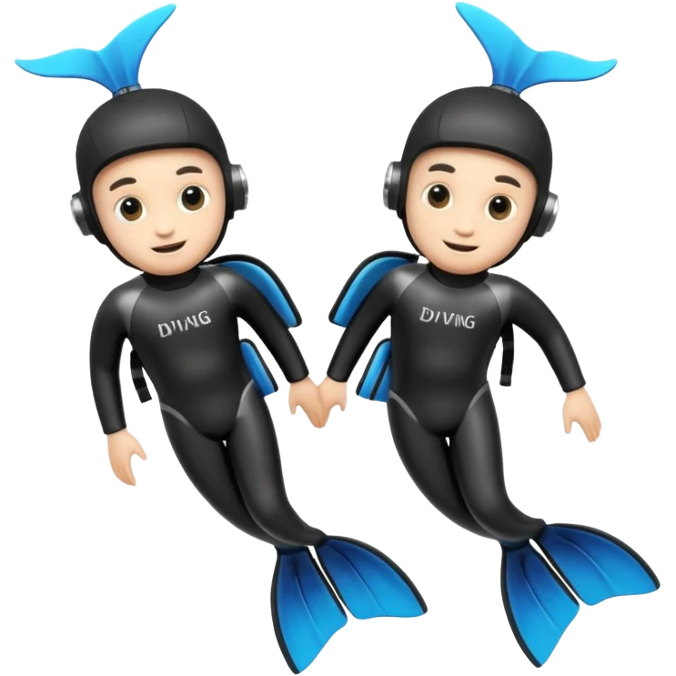 A 3D cartoon pair of diving flippers on a white background, shiny rubber texture, Memoji-style rendering.only flippers. emoji