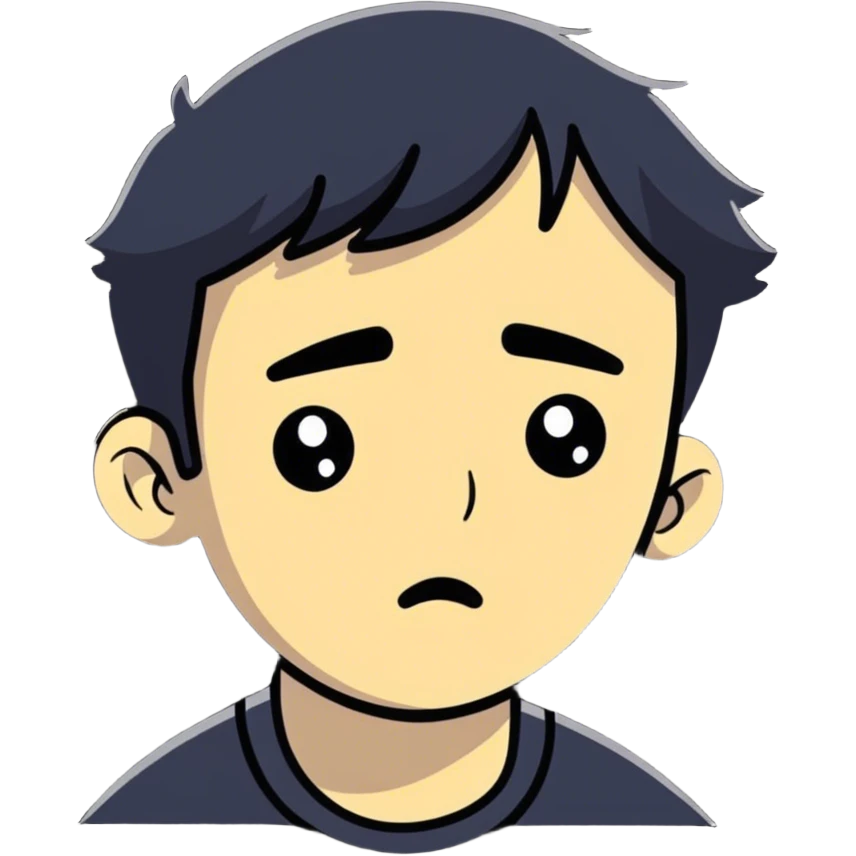 Embarrassed person side eying emoji