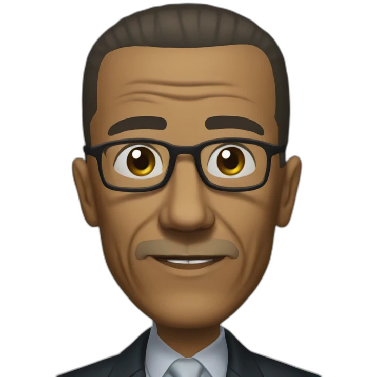 gus fring from breaking bad is mad emoji