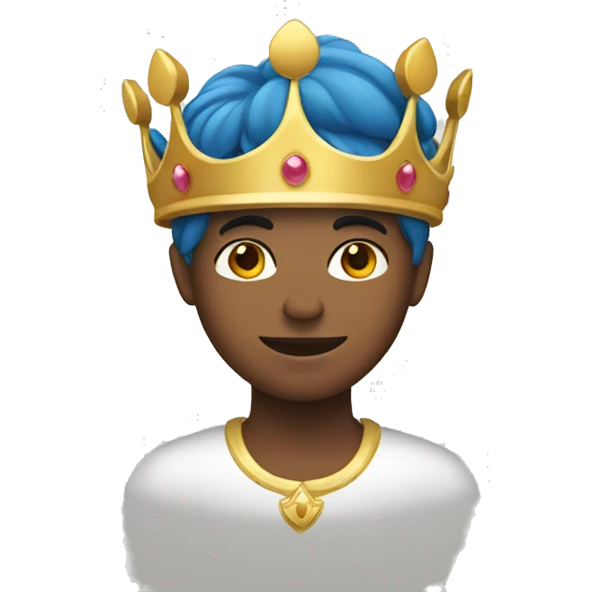 person being crowned emoji