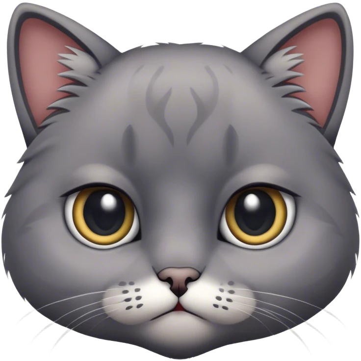 Sad cat with big eyes emoji