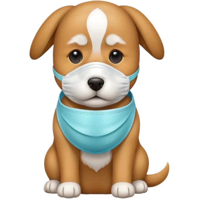 dog Wearing Medical Mask emoji