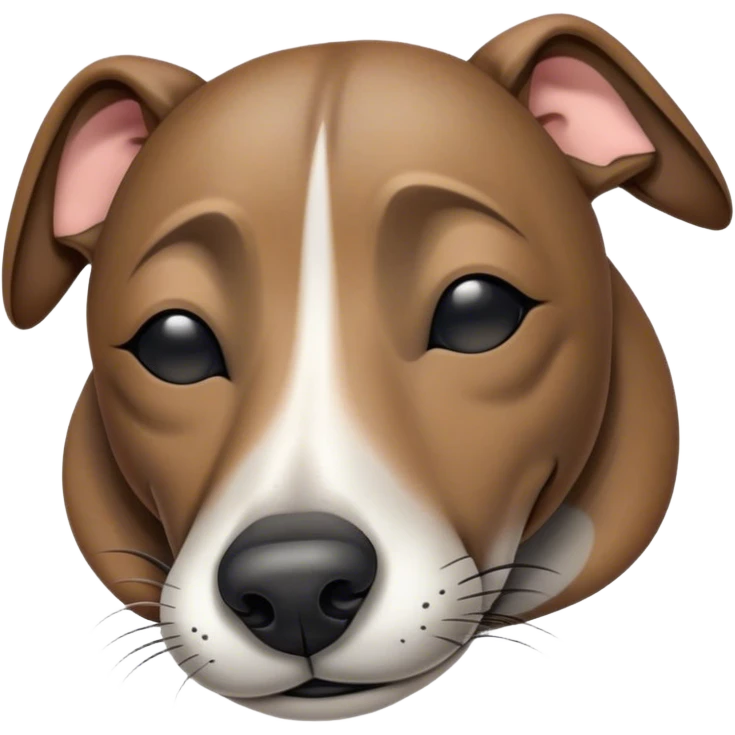 Meme-Worthy Cute Sleeping Brindle Greyhound Portrait Emoji, Head resting peacefully with a contented smile, showcasing a slender build and a luxuriously smooth brindle Fur, eyes shut in a serene nap, Simplified yet hilariously adorable features, highly detailed, glowing with a soft, drowsy light, high shine, relaxed and utterly lovable, stylized with an air of playful laziness, bright and heartwarming, soft glowing outline, capturing the essence of a comically sleepy racer, so meme-worthy it feels like it could instantly become the next viral sensation of adorable slumber! emoji